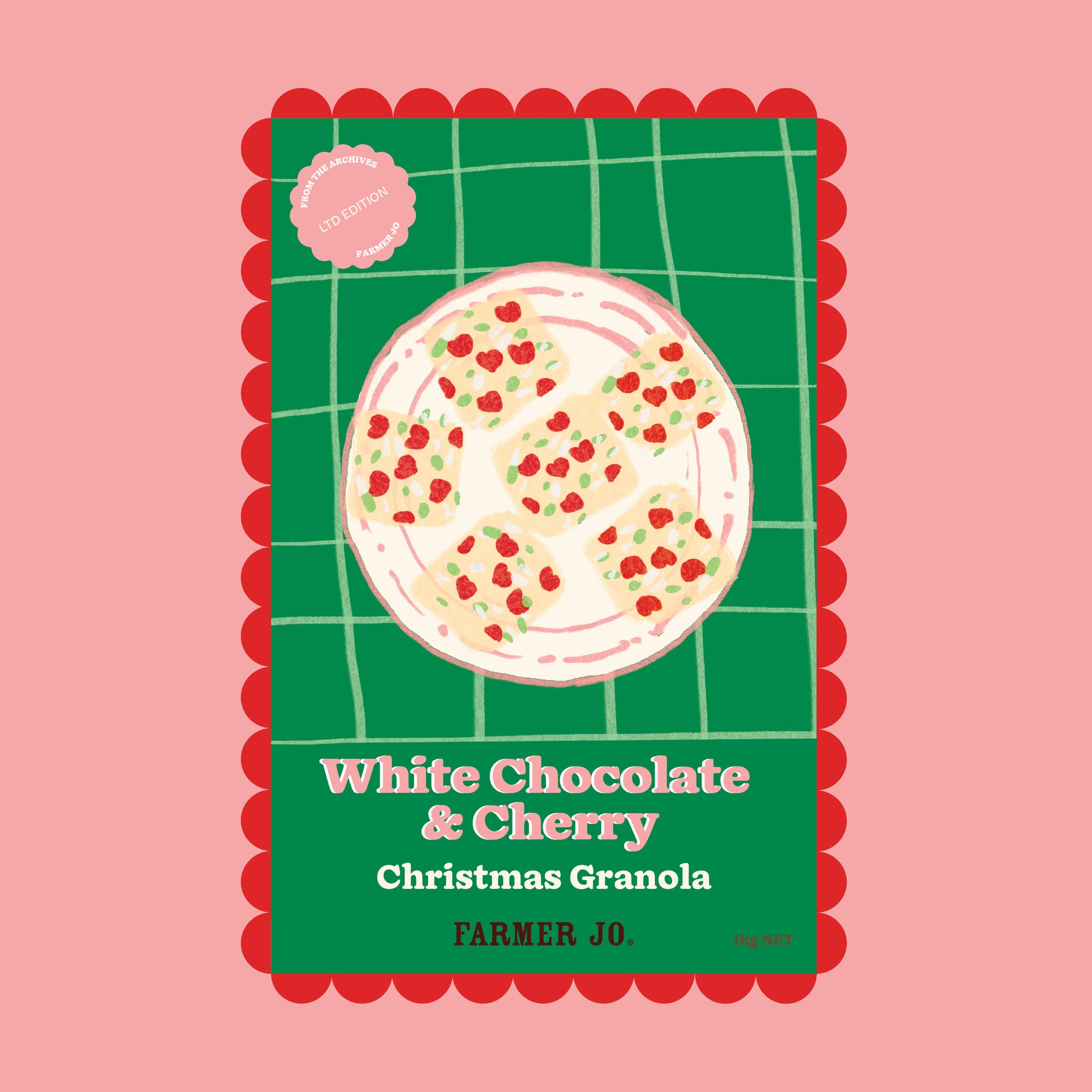 White Chocolate & Cherry Christmas Granola 1kg